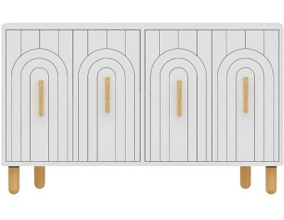 Buffet 4 portes en aggloméré Tiger (Blanc)