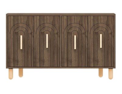 Buffet 4 portes en aggloméré Tiger (Noyer)