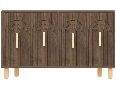 Buffet 4 portes en aggloméré Tiger (Noyer)