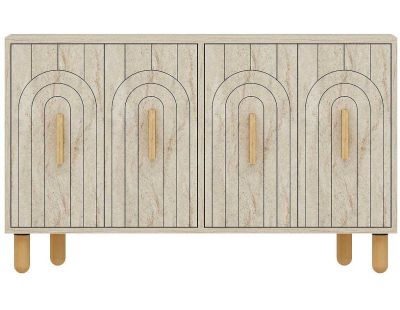 Buffet 4 portes en aggloméré Tiger (Travertine)