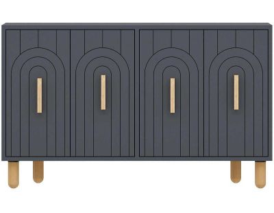 Buffet 4 portes en aggloméré Tiger (Anthracite)