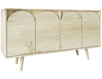 Buffet 4 portes en aggloméré Venezia (Chêne)