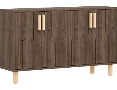 Buffet 4 portes en aggloméré Vincent (Noyer)