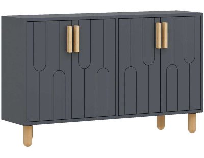 Buffet 4 portes en aggloméré Vincent (Anthracite)