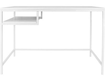 Bureau en bois et métal Fushion (Blanc)
