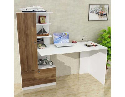 Bureau avec étagère intégrée Domingos