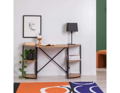 Bureau avec étagères intégrées Mayra