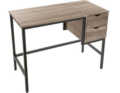 Bureau industriel en bois et métal Kenny