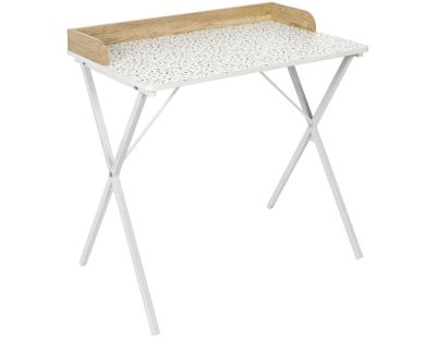 Bureau en métal et MDF Terrazzo (Rose)