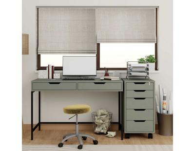 Bureau avec tiroirs en aggloméré Working (Bureau et caisson)