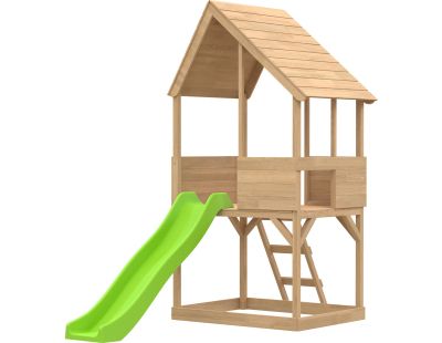 Cabane enfant sur pilotis avec bac à sable Lookout (Avec glissière)