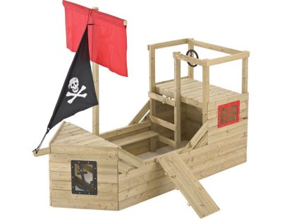 Cabane bateau pirate Galleon en bois