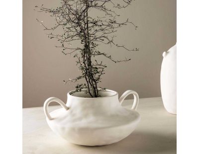 Cache pot Holda 31x29x15 cm (Blanc cassé)