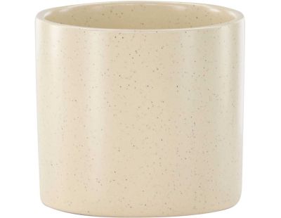 Cache pot en grès Sane 11x10 cm (Beige)