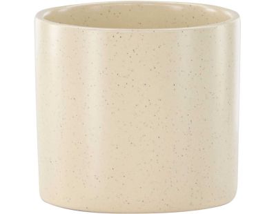 Cache pot en grès Sane 11x10 cm (Beige)