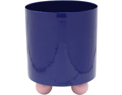 Cache-pot en métal Double Funky Large (Bleu, Rose)
