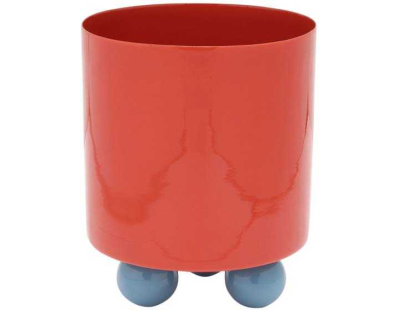Cache-pot en métal Double Funky Small (Rouge et bleu)