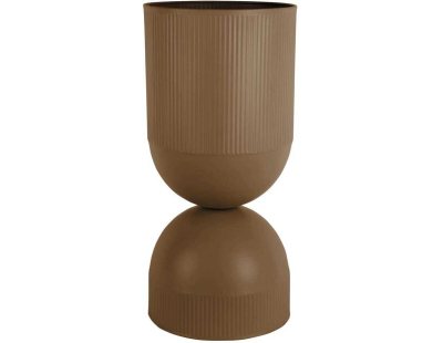 Cache pot en métal réversible Tonar (Marron - XL)