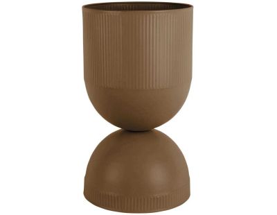 Cache pot en métal réversible Tonar (Marron - L)