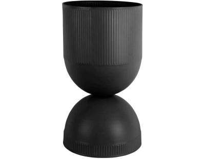 Cache pot en métal réversible Tonar (Noir - L)