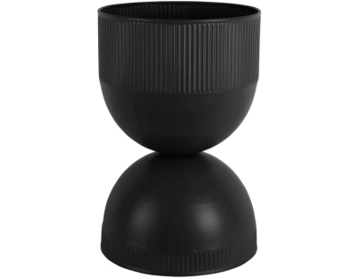 Cache pot en métal réversible Tonar (Noir - M)