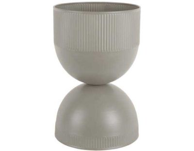 Cache pot en métal réversible Tonar (Gris - M)