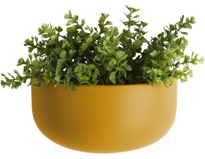 Cache pot mural en céramique Oval wide (Jaune)
