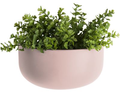 Cache pot mural en céramique Oval wide (Rose)