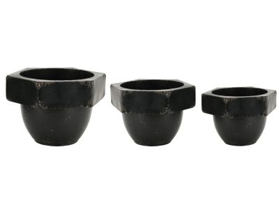 Cache-pots en métal  (Lot de 3)