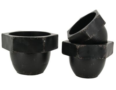 Cache-pots en métal  (Lot de 3)