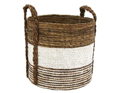 Cache-pots en raphia (Lot de 3) (Naturel)
