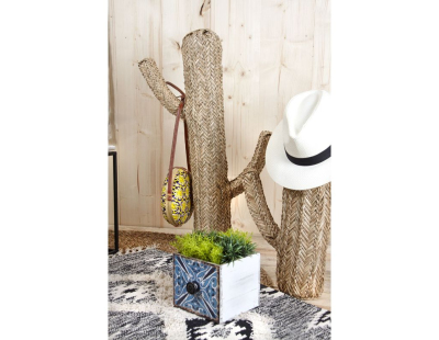 Cactus en jonc naturel (Hauteur 63cm)