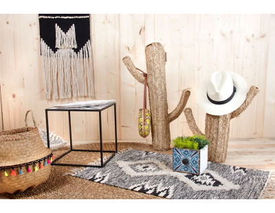 Cactus en jonc naturel (Hauteur 30cm)