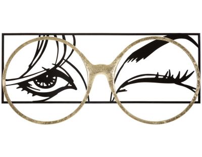 Cadre décoratif en métal Eyewear 89.5 x 3.8 x 41.3 cm