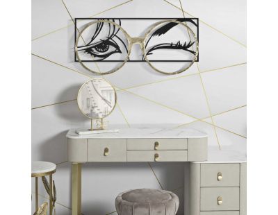 Cadre décoratif en métal Eyewear 89.5 x 3.8 x 41.3 cm