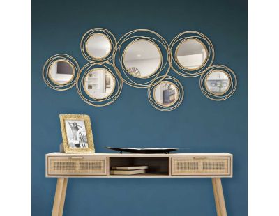 Cadre décoratif avec miroirs Specchio 124.5 x 4 x 53.5 cm