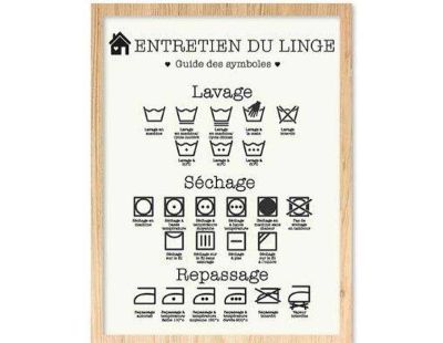 Cadre guide Entretien du linge