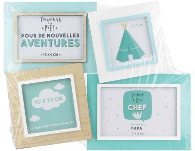 Cadre photo coloré pêle-mêle Kids (Vert)