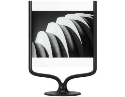 Cadre photo rotatif en aluminium Wishbone (Noir)