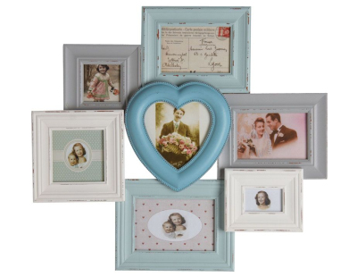 Cadre 7 photos en bois