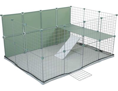 Cage modulable pour lapin Park 1.84 m²