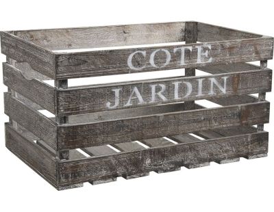 Caisse en bois Côté jardin (Longueur 38cm)