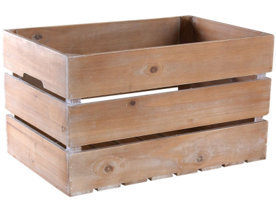 Caisse en bois patiné