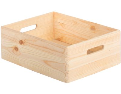 Caisse en bois de rangement (40 x 30 x 14 cm)