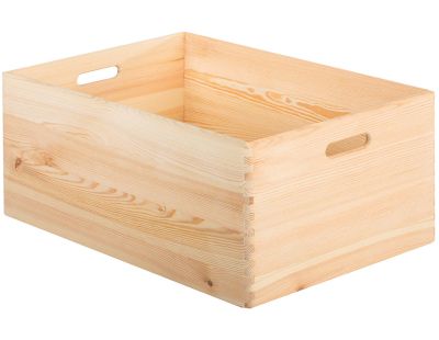 Caisse en bois de rangement (60 x 40 x 23 cm)