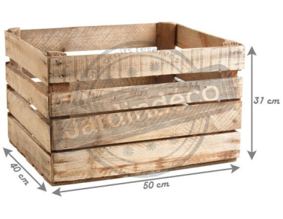 Caisse en bois rustique