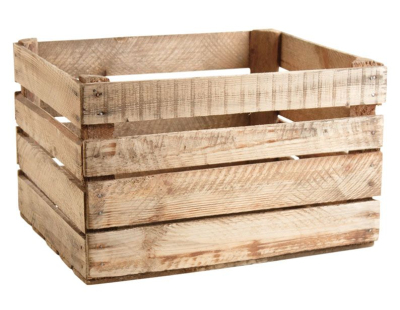 Caisse en bois rustique