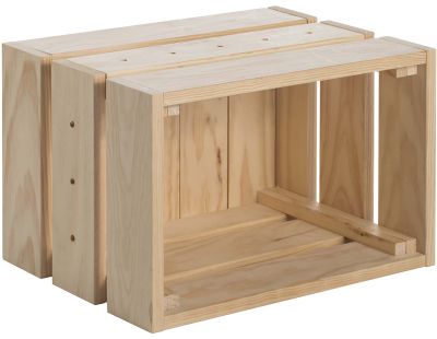 Caisse en pin massif modulable Home box (Moyenne)