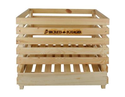 Caisse en bois de rangement 60 x 40 x 23 cm