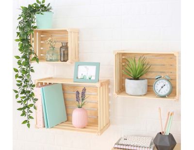 Caisse de rangement en pin massif Home box (Petite)